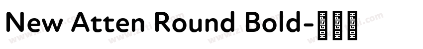 New Atten Round Bold字体转换